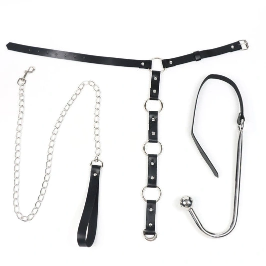 Anal Hooks EverydayUse Kinky Collar Leash Anal 5853 with Hook and 0729